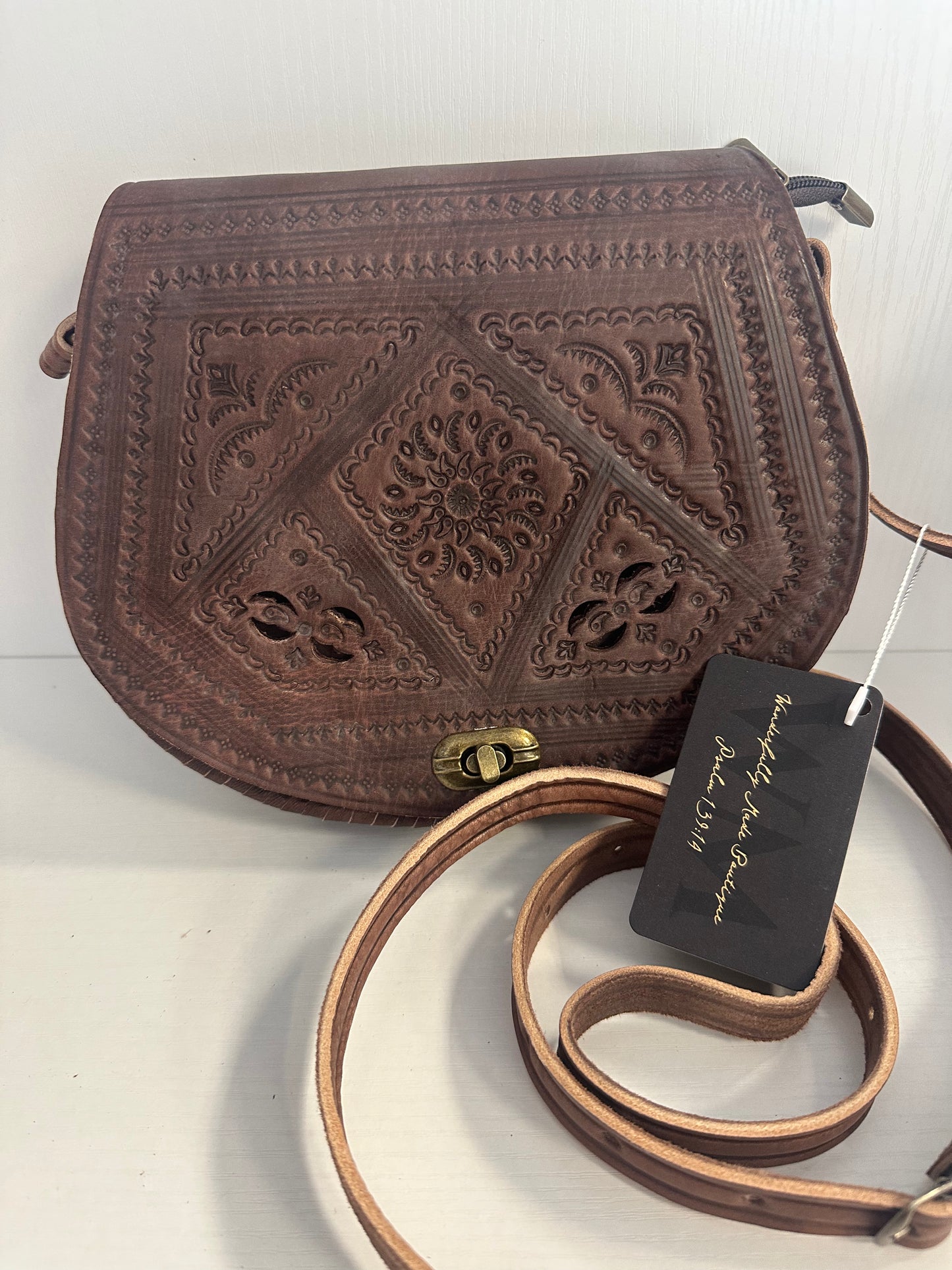 Small Alyssa leather crossbody