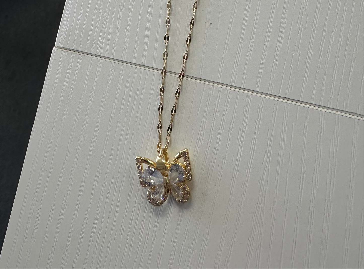 Butterfly necklace stainless steel
