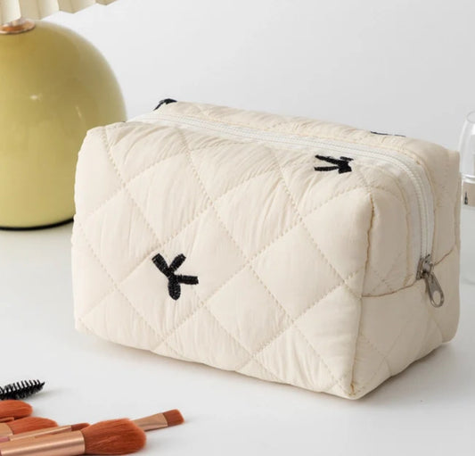 Ivory makeup bag