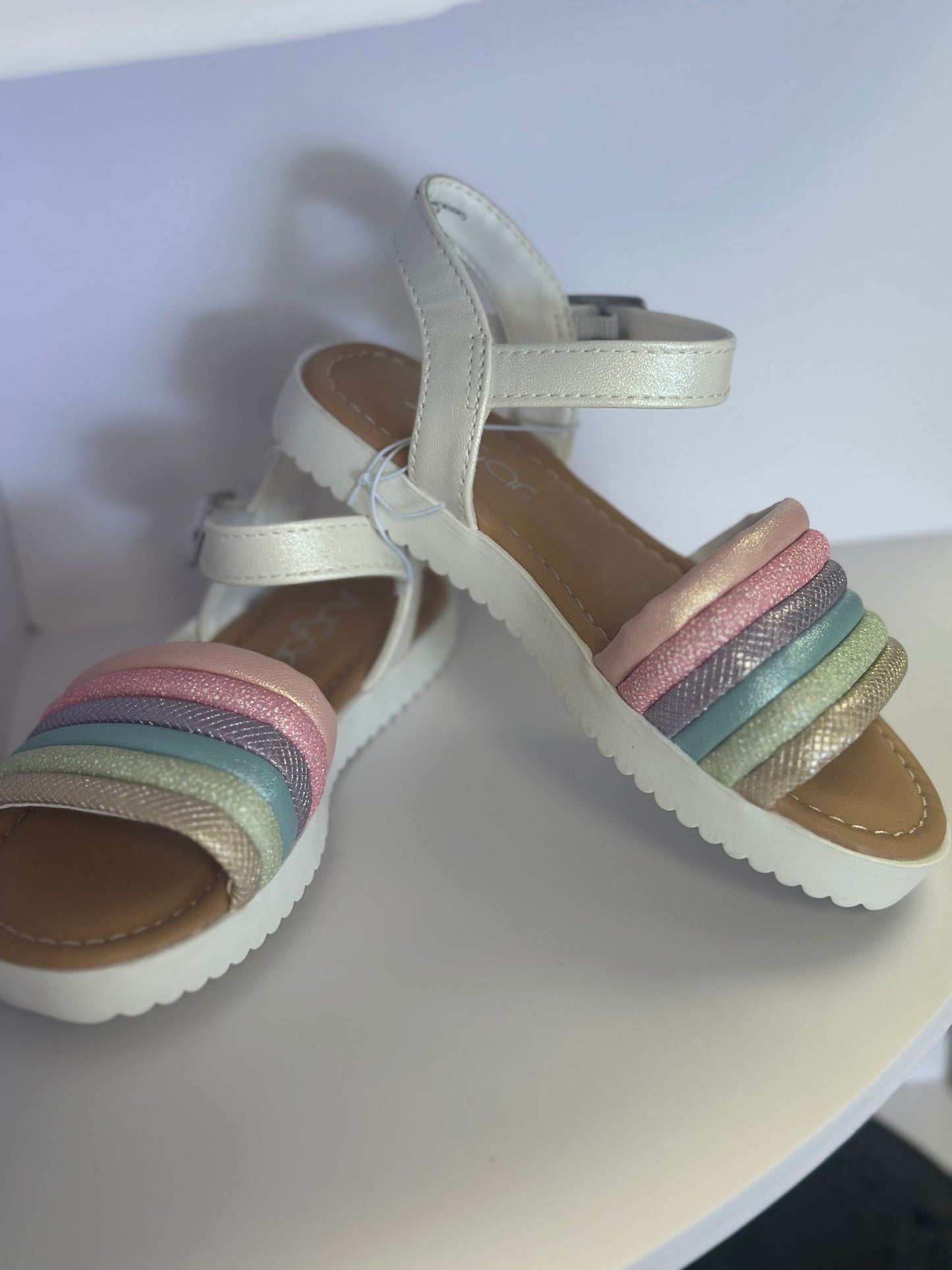 Girls multi color sandals