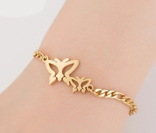 Two butterfly bracelet