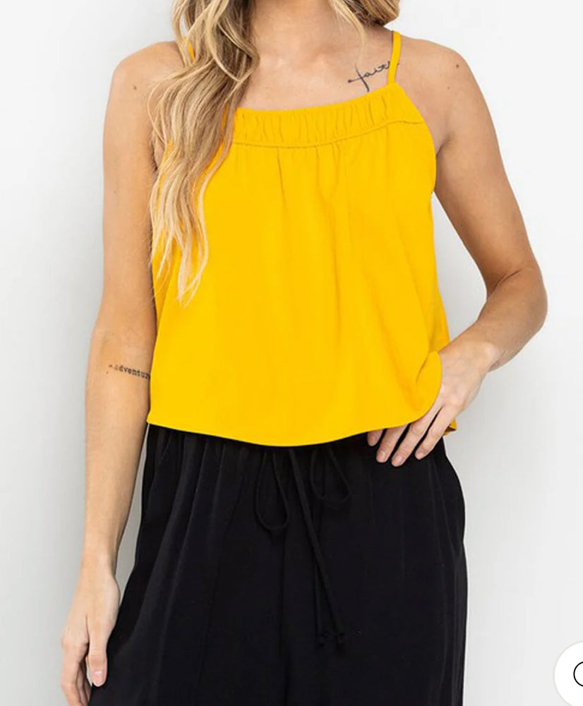 WOMEN'S SLEEVELESS LOOSE FIT TUNIC TANK TOP