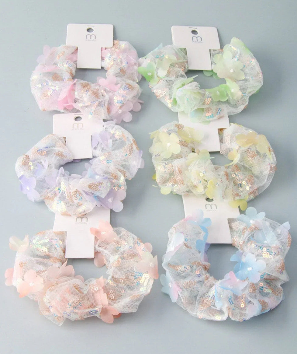 Hair scrunchies multi colors