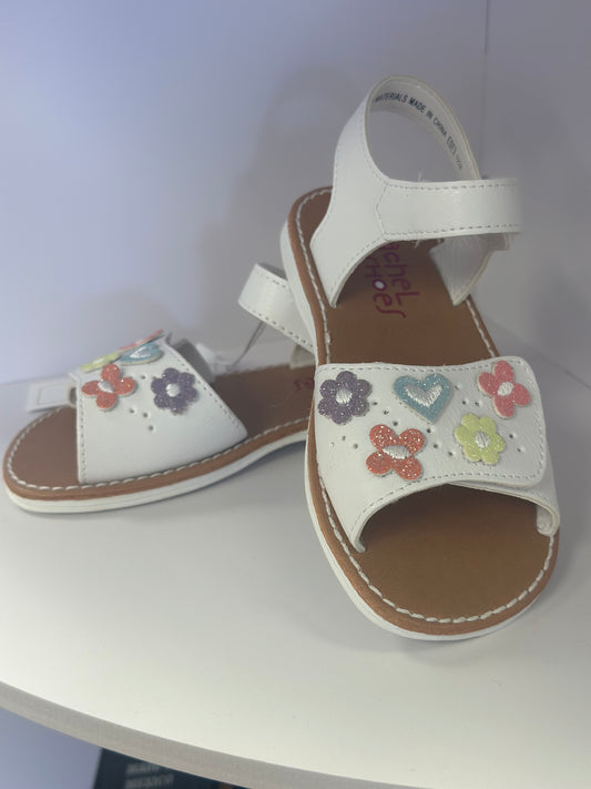 Girls multi color flower sandals