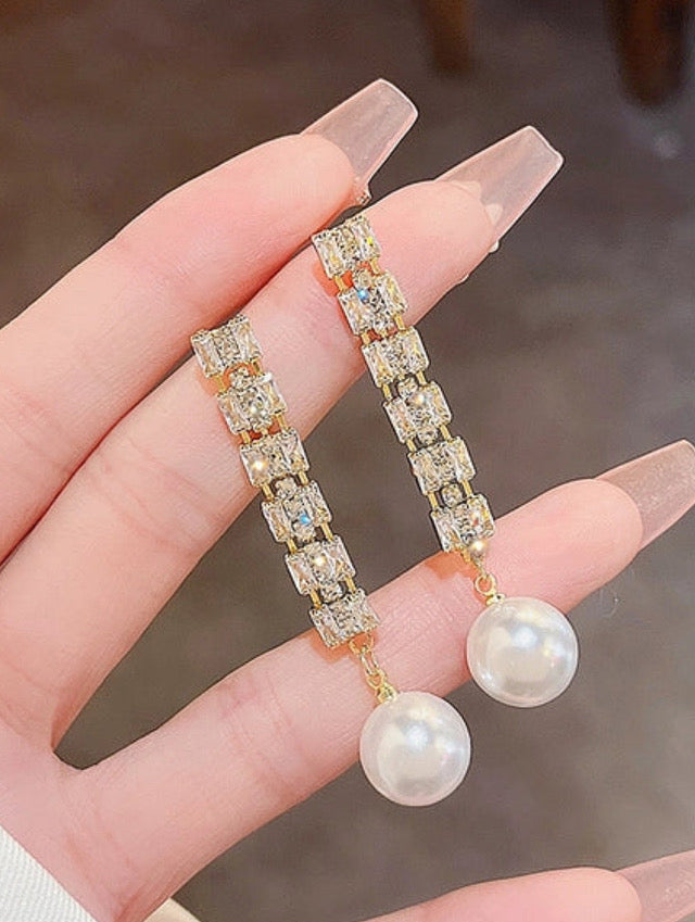 Pearl earrings