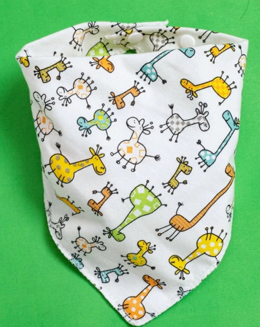 Baby giraffes bib