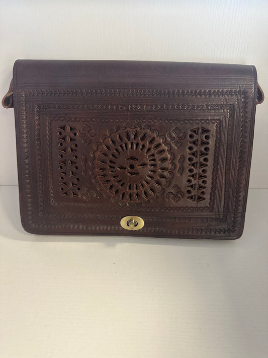 Rectangle Alyssa leather crossbody