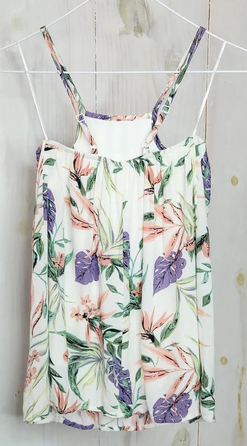 Girls floral crochet details sleeveless Top