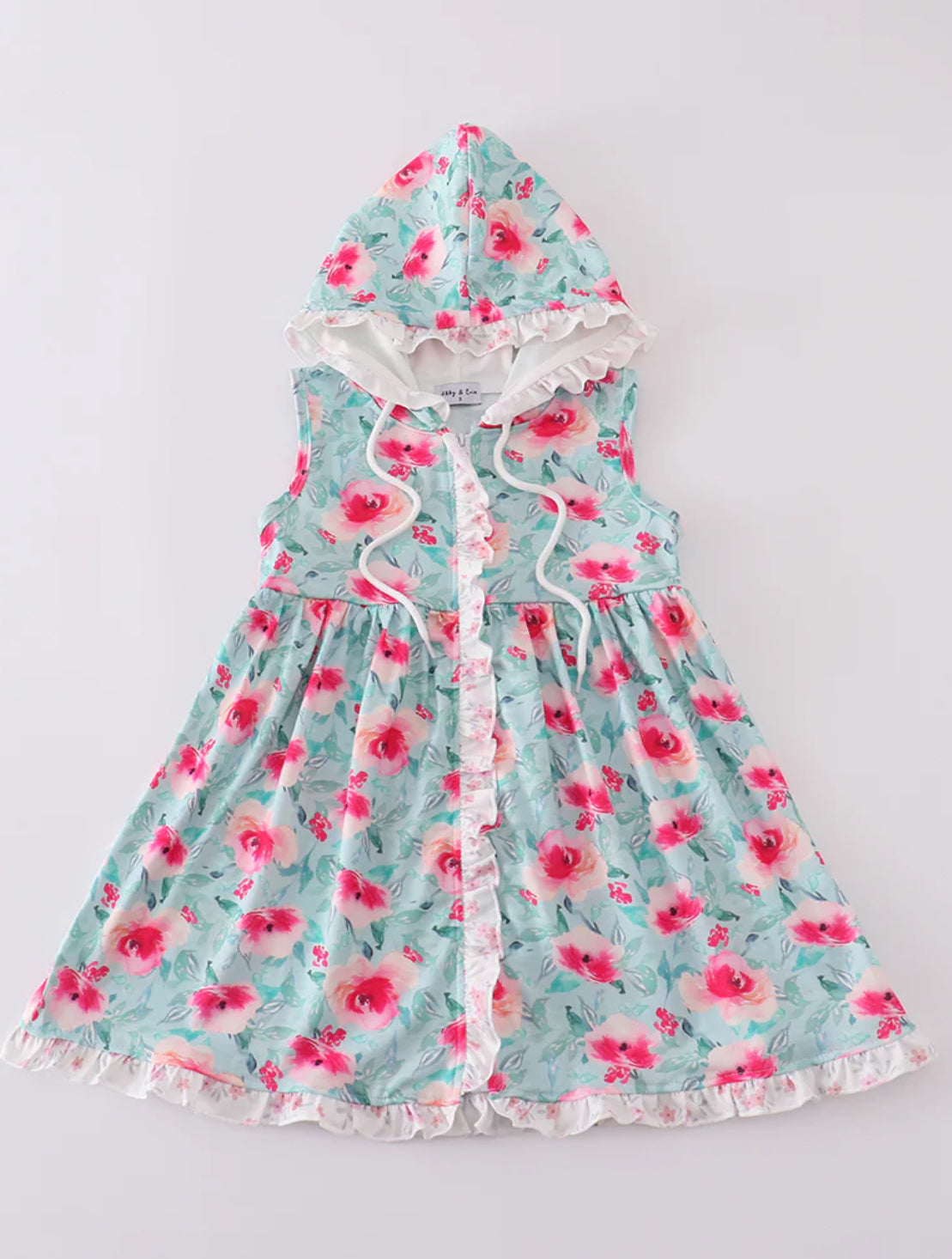 Rose garden hoodie coverup