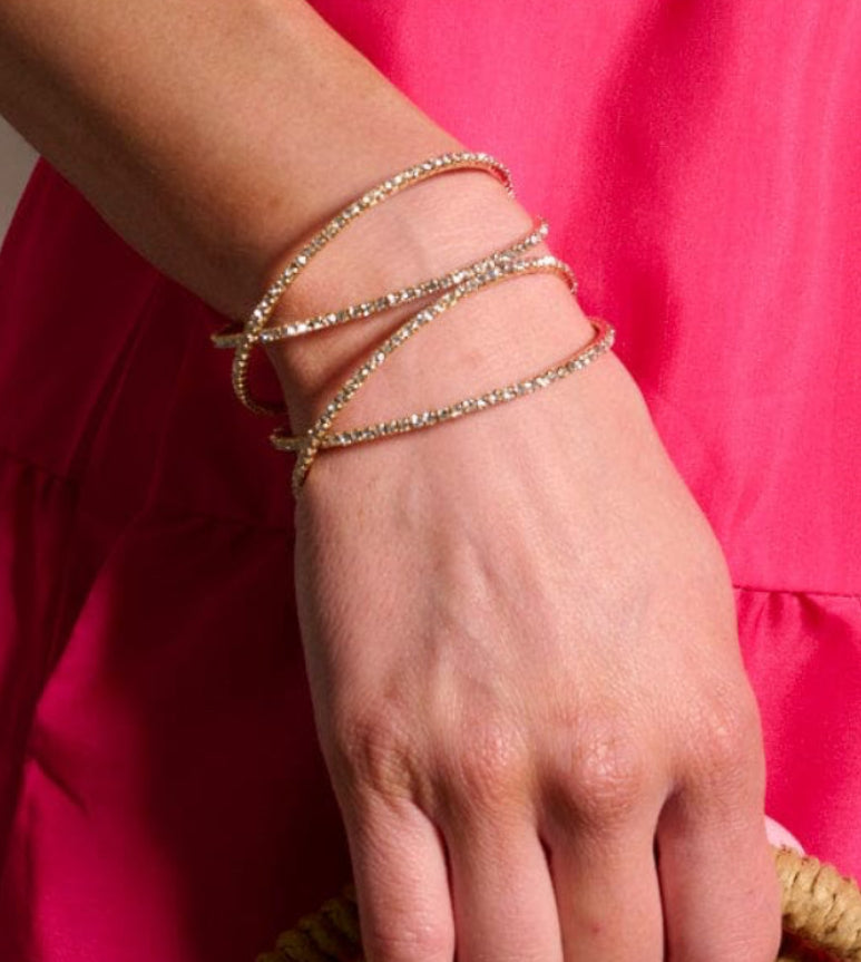 WOMEN'S GOLD STONES BRACELET