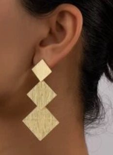 Gold earrings