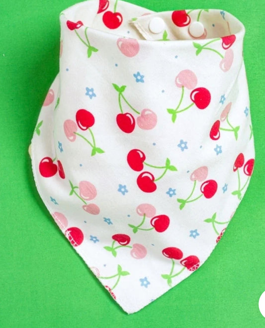 Baby cherry bib