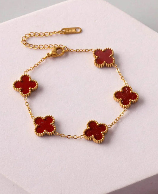 Red and gold bracelet