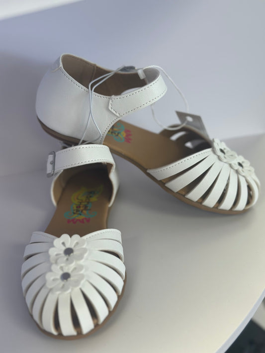 Girls white sandals
