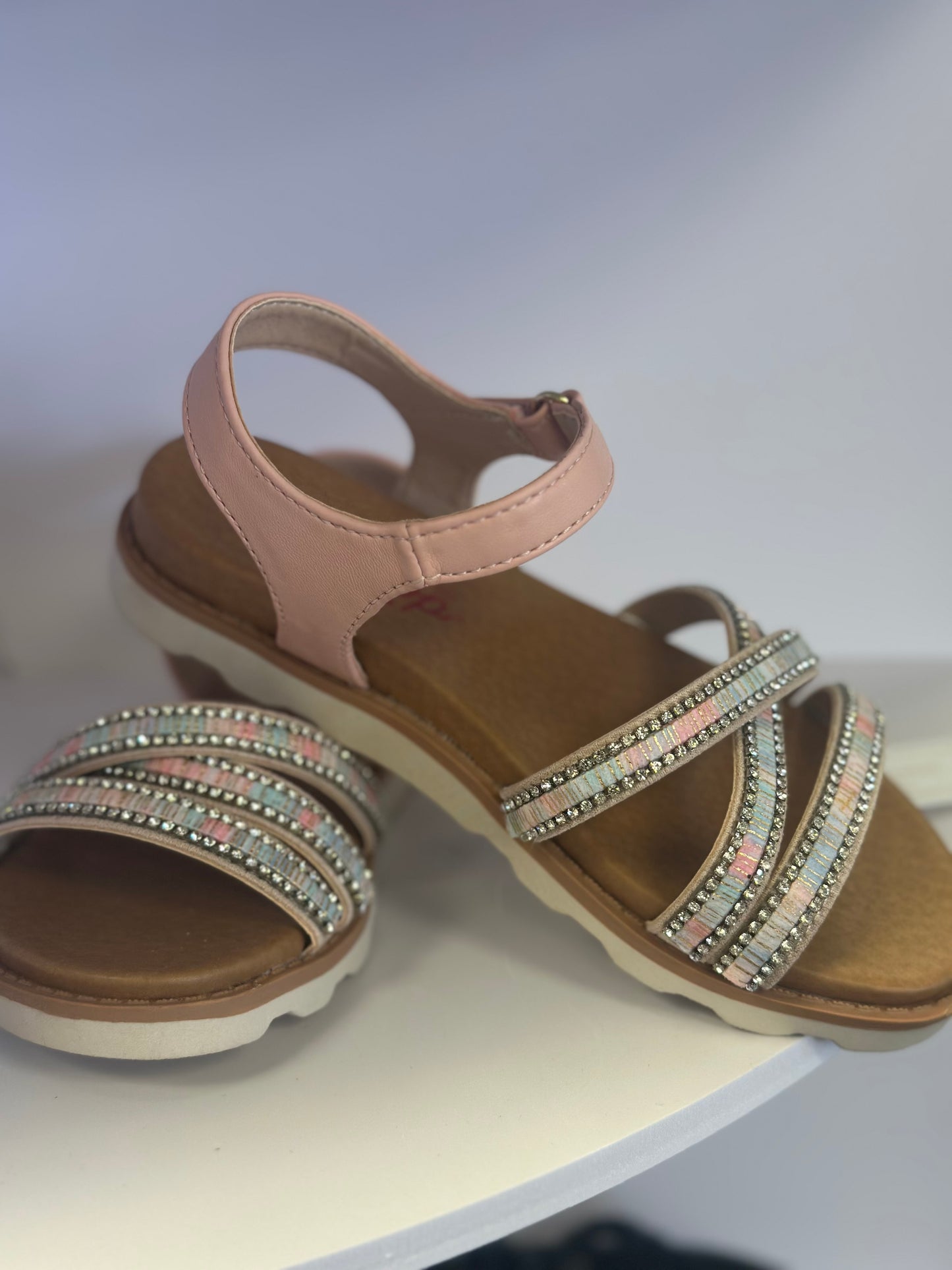 Girls multi color sandals