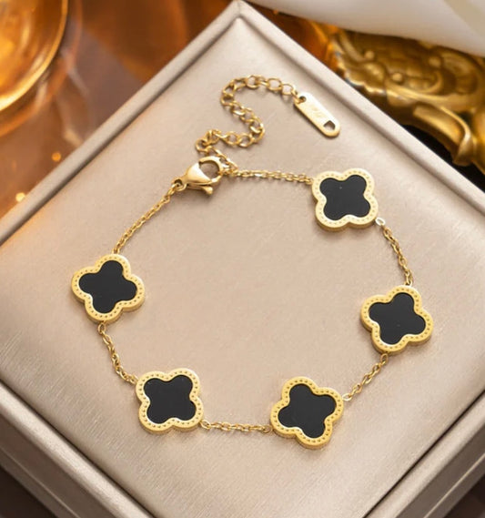 Black and gold bracelet