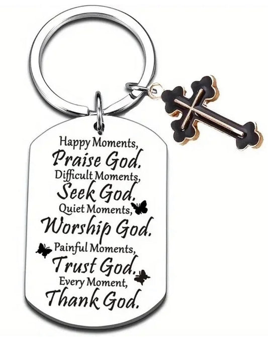Christian keychain praise