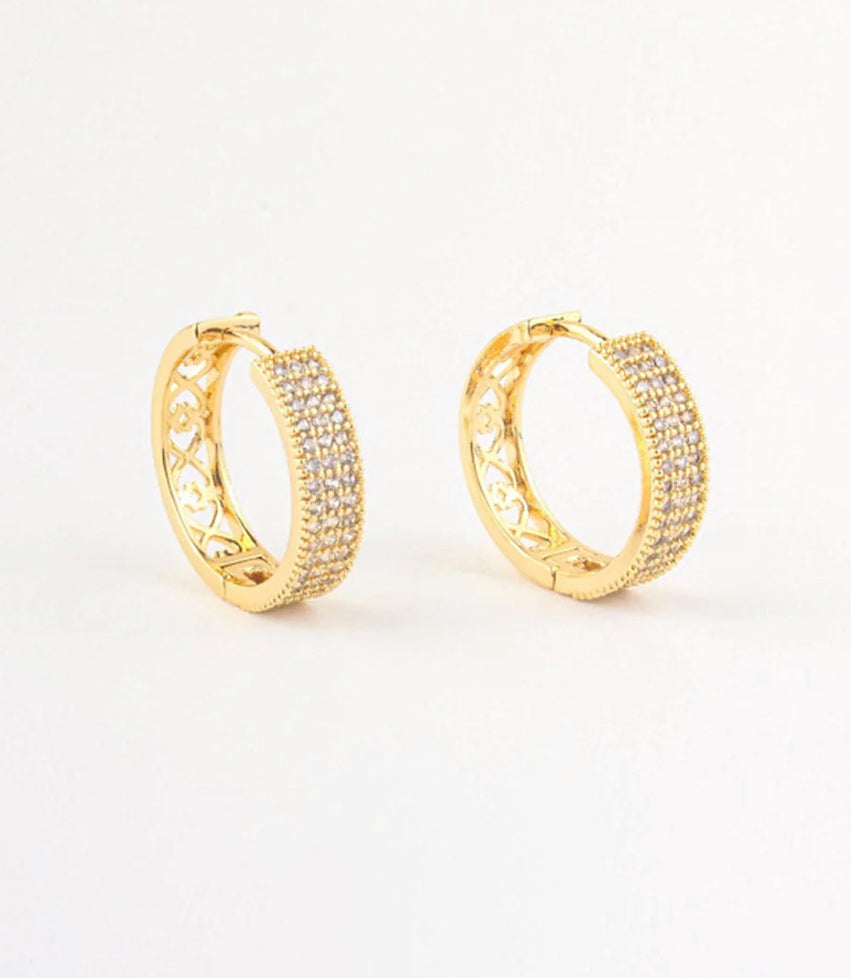 Gold plated earrings