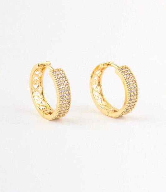 Gold plated earrings