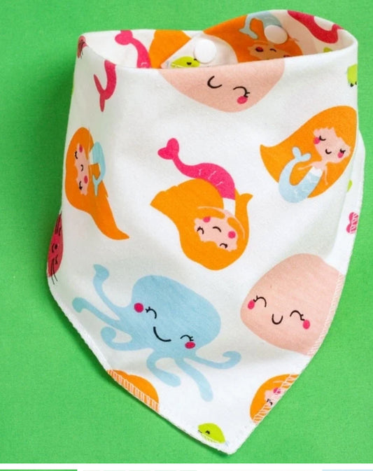 Baby mermaid bib