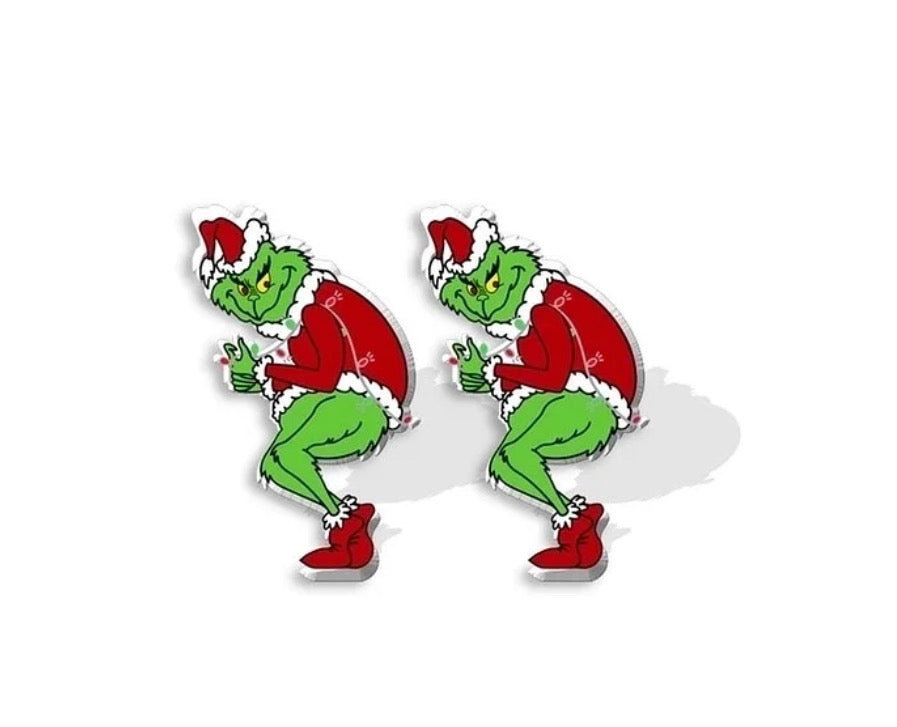 Grinch small earrings
