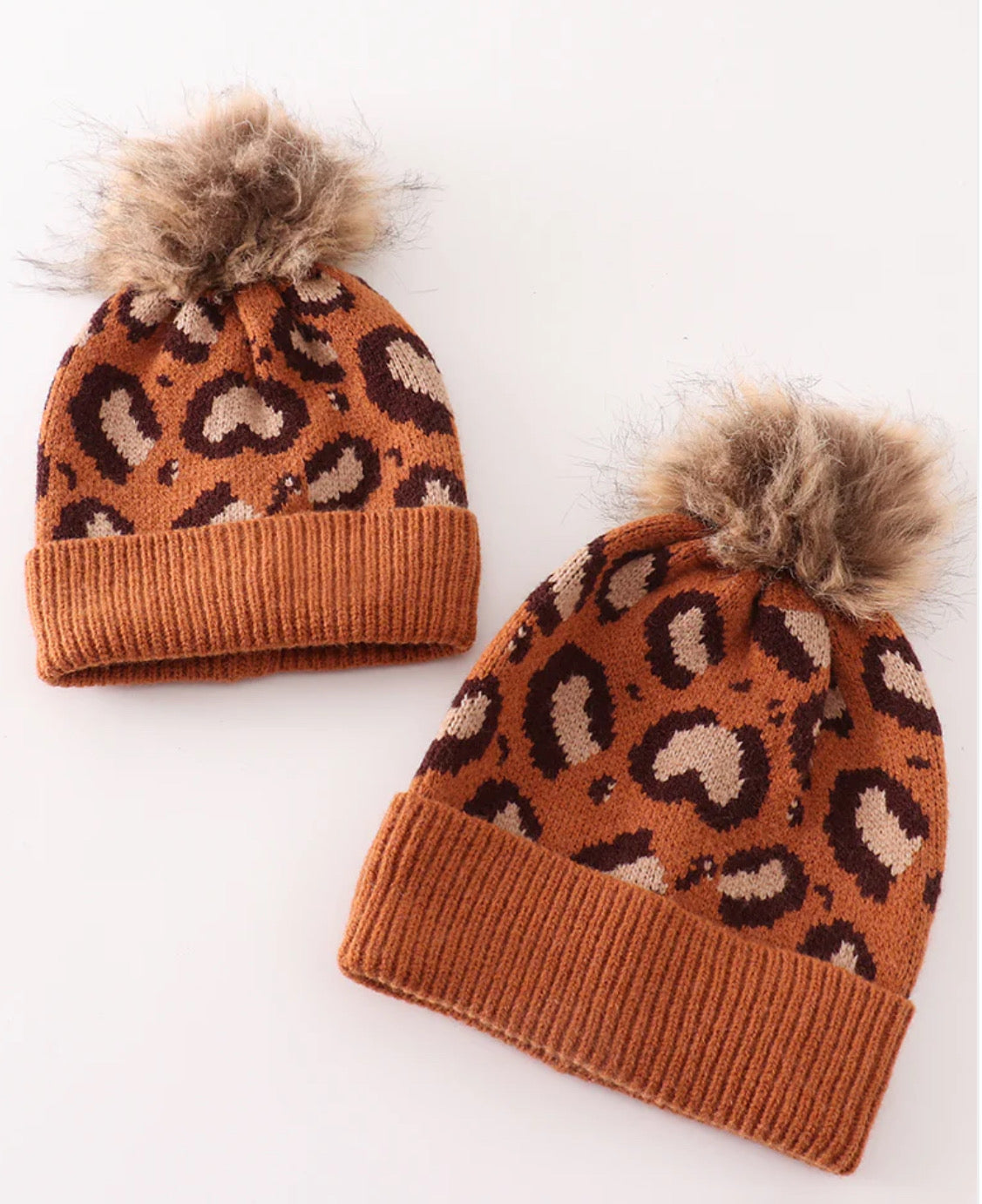 Adult and child beanie