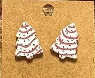 Christmas tree earrings