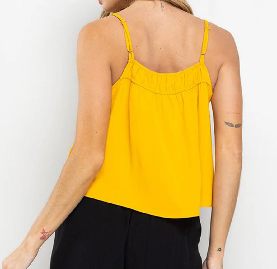 WOMEN'S SLEEVELESS LOOSE FIT TUNIC TANK TOP
