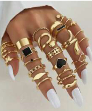 Set of 27 rings