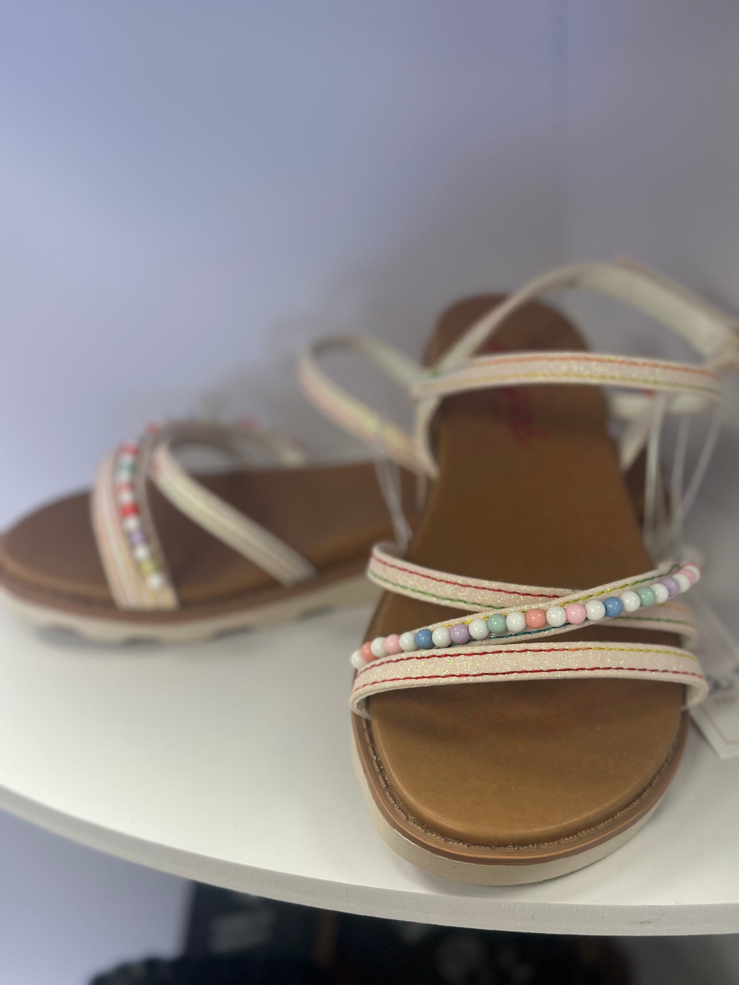 Girls multi color sandals