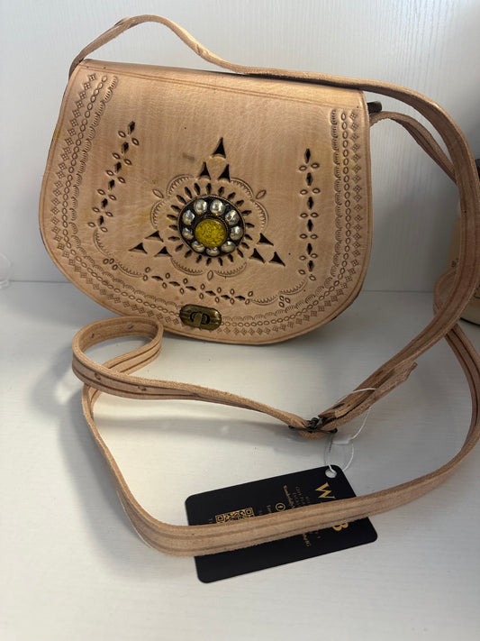 Small Aaliyah crossbody leather bag