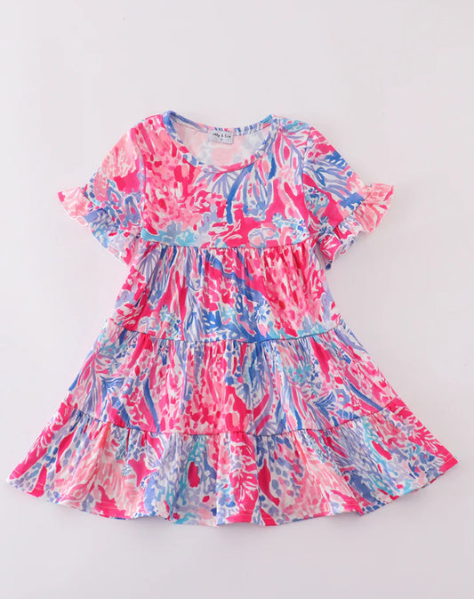 Girl colorful dress