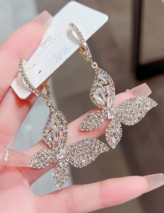 Big butterfly earrings