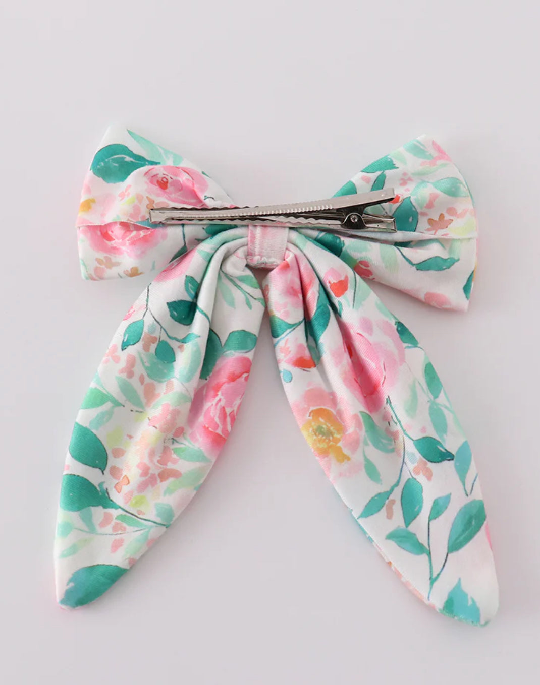 Large pink flower bow