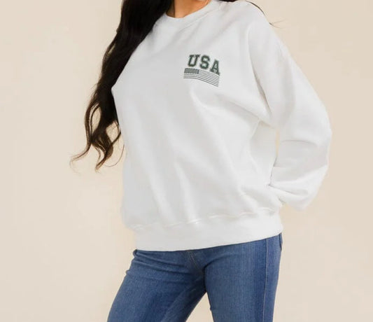 WOMEN'S LONG SLEEVE GRAPHIC PULLOVER SWEATER