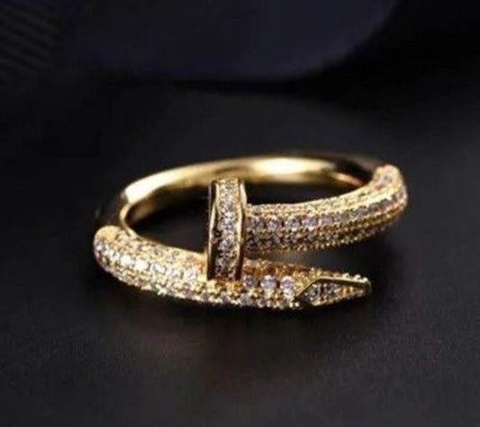 Copper plated nail ring