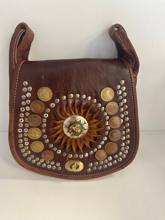 Small Zella leather crossbody with distinct touches