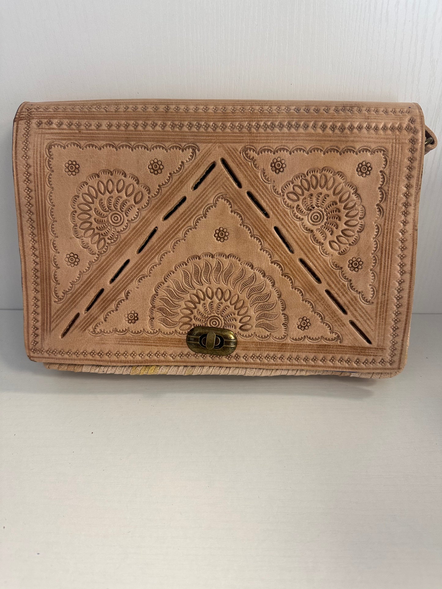Rectangle small Alyssa leather crossbody
