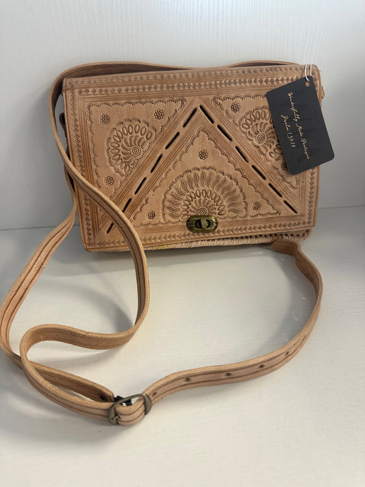 Rectangle small Alyssa leather crossbody