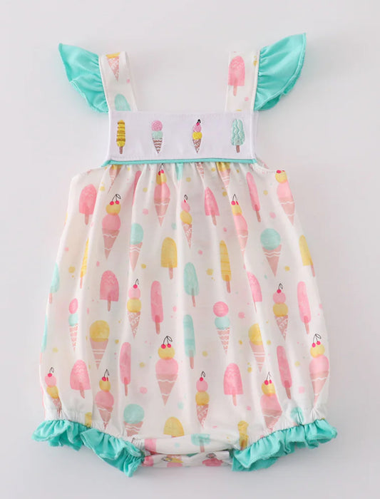 Ice cream baby romper