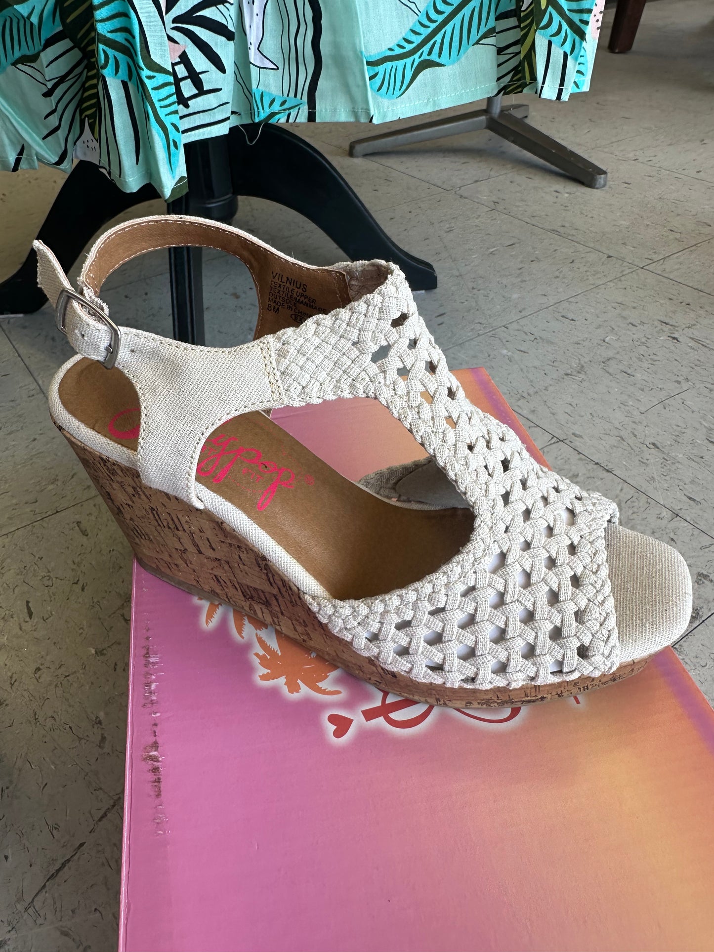Comfort wedges nude