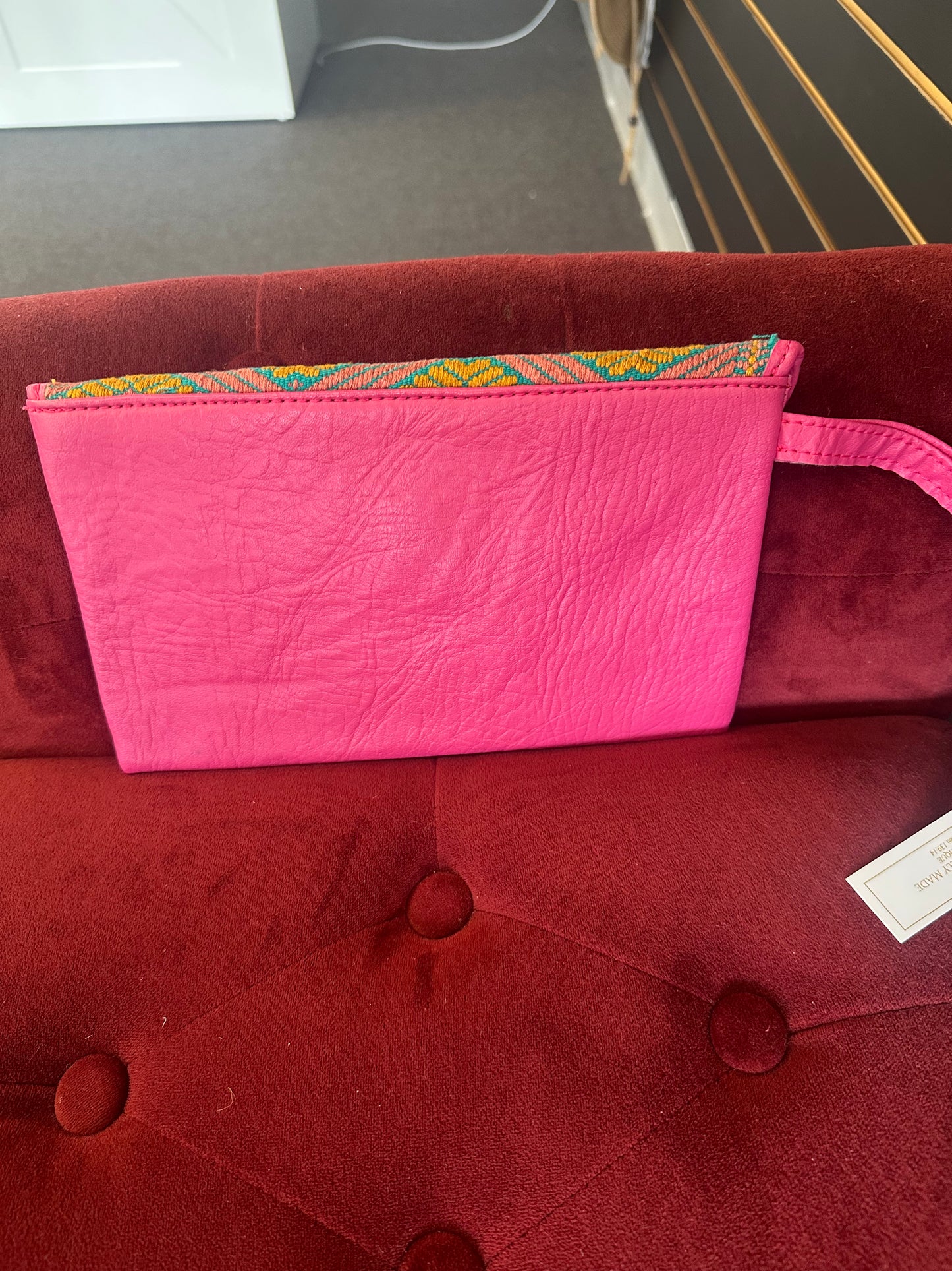 Pink leather wallet/ purse