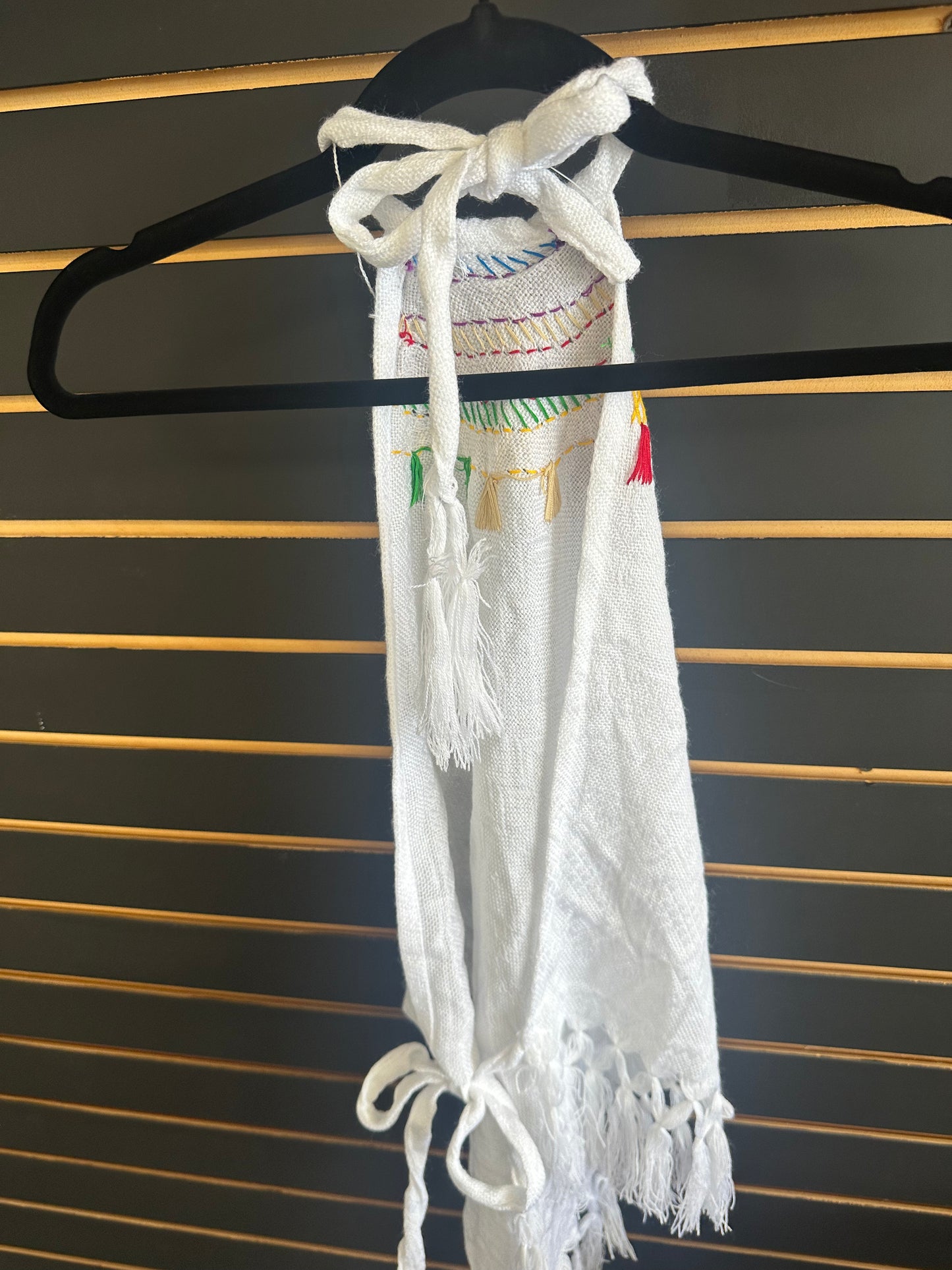 White embroidered top